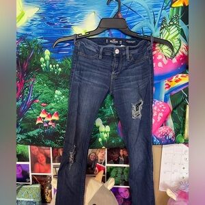 Hollister Low Rise Jean Legging Distressed Skinny Jeans